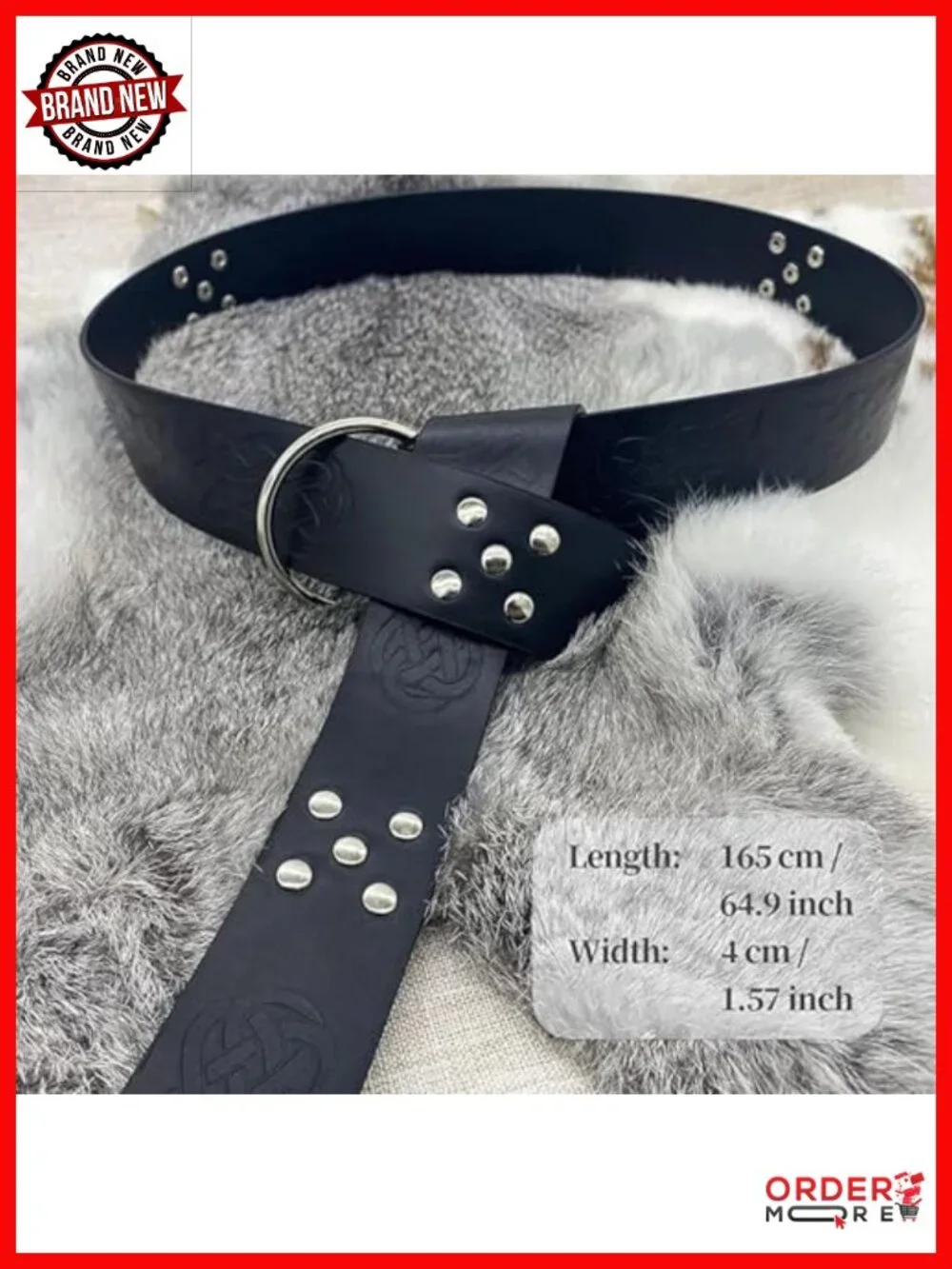 Viking Renaissance Belt Pouch Purse with Leather Bracers & Hook Strap Medieval